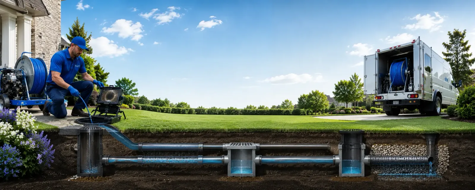 Outdoor drain cleaning information for Fowlerton, TX